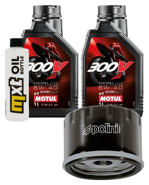 Inspektionspaket 2L 5W-40 + Ölfilter + 1x Zündkerze für Peugeot Satelis, Piaggio X9 400 / 500 ccm Bj. 2001