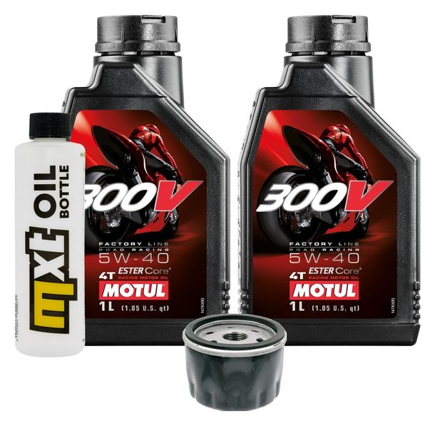Inspection package 2L 5W-40 + oil filter + 1x spark plug for Peugeot Satelis, Piaggio X9 400 / 500 ccm Year 2001