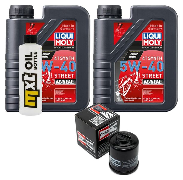 Inspektionspaket 2L 5W-40 + Ölfilter + 1x Zündkerze für Piaggio X7 Beverly RST 4V i.e. Carnaby, Vespa GTV 125 ccm