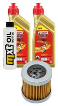 Paquete de inspección 2L 5W-40 + filtro de aceite + 1x bujía para Piaggio Hexagon LX 4 125 ccm