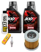 Inspectiepakket 2L 5W-40 + Oliefilter + 1x Bougie voor Piaggio Hexagon LX 4 125 ccm