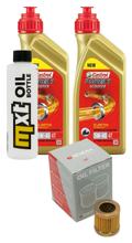 Inspektionspaket 2L 5W-40 + Ölfilter + 1x Zündkerze für Piaggio Hexagon LX 4 125 ccm