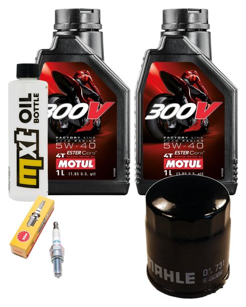 Inspektionspaket 2L 5W-40 + Ölfilter + 1x Zündkerze für Piaggio Liberty RST 125 ccm