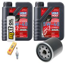 Inspectiepakket 2L 5W-40 + Oliefilter + 1x Bougie voor Piaggio Liberty RST 125 cc