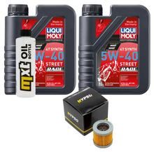 Inspectiepakket 2L 5W-40 + Oliefilter + 1x Bougie voor Piaggio Liberty RST 125 cc