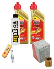 Paquete de inspección 2L 5W-40 + filtro de aceite + 1x bujía para Piaggio Liberty 2V 125 ccm