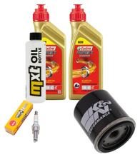 Kit d'inspection 2L 5W-40 + filtre à huile + 1x bougie pour Piaggio MP3 125 ccm