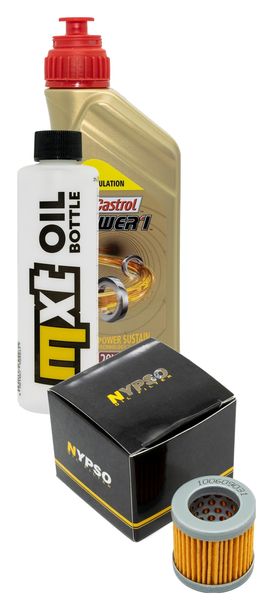 Inspektionspaket 1L 20W-50 + Ölfilter + 1x Zündkerze für Piaggio Sfera 125 ccm