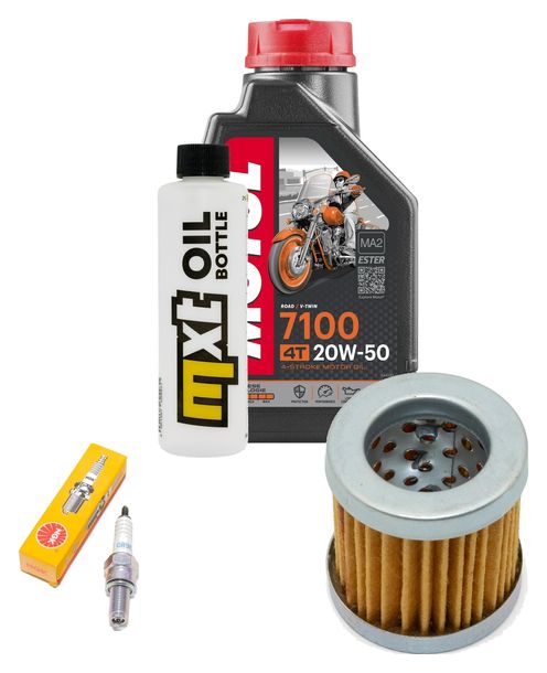 Inspektionspaket 1L 20W-50 + Ölfilter + 1x Zündkerze für Piaggio Sfera 125 ccm