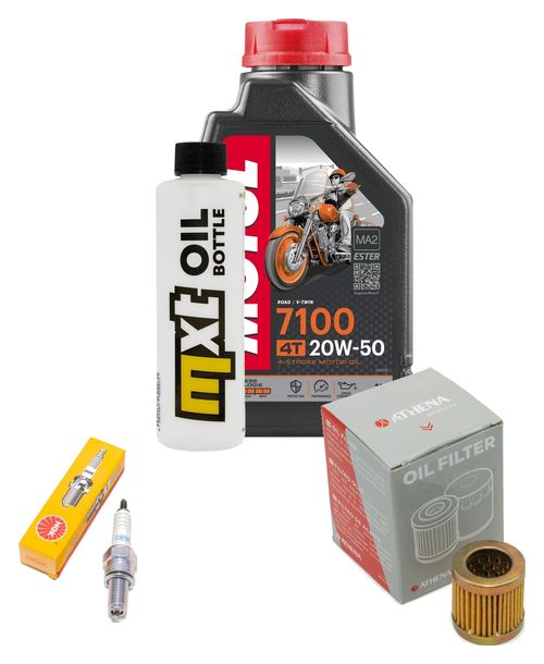 Inspektionspaket 1L 20W-50 + Ölfilter + 1x Zündkerze für Piaggio Sfera 125 ccm