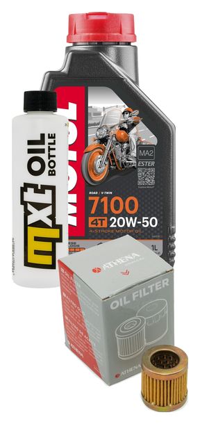 Inspektionspaket 1L 20W-50 + Ölfilter + 1x Zündkerze für Piaggio Sfera 125 ccm