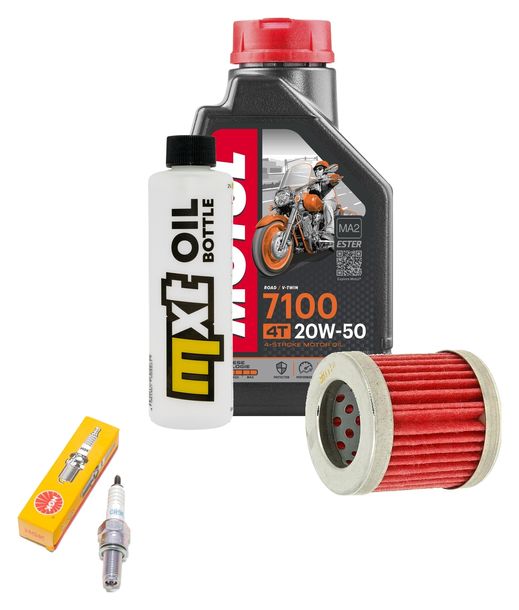Inspektionspaket 1L 20W-50 + Ölfilter + 1x Zündkerze für Piaggio Sfera 125 ccm
