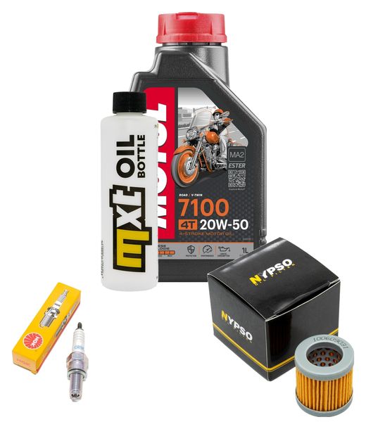 Inspektionspaket 1L 20W-50 + Ölfilter + 1x Zündkerze für Piaggio Sfera 125 ccm