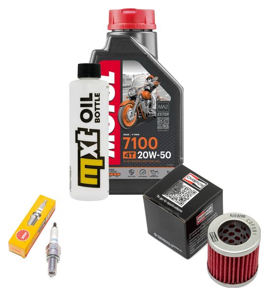 Inspektionspaket 1L 20W-50 + Ölfilter + 1x Zündkerze für Piaggio Sfera 125 ccm