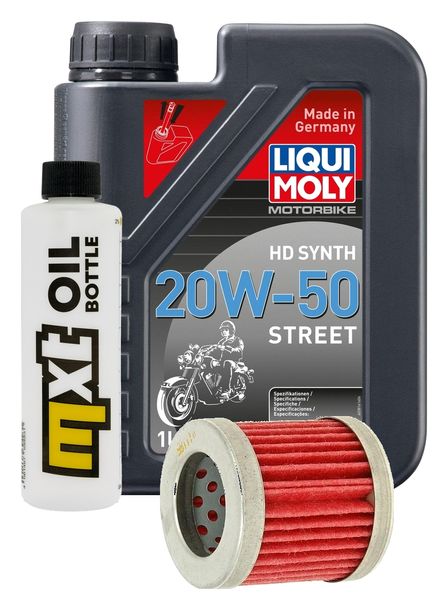 Inspektionspaket 1L 20W-50 + Ölfilter + 1x Zündkerze für Piaggio Sfera 125 ccm