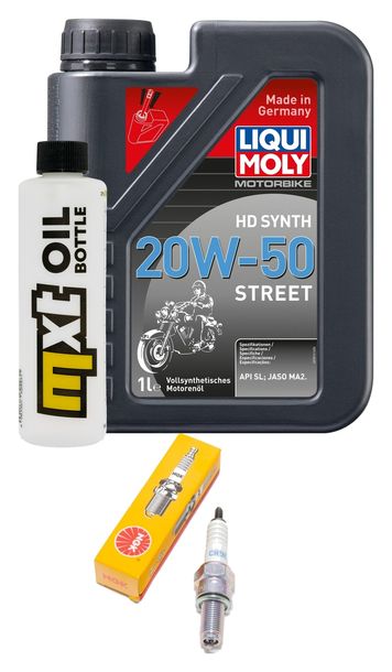 Inspektionspaket 1L 20W-50 + Ölfilter + 1x Zündkerze für Piaggio Sfera 125 ccm