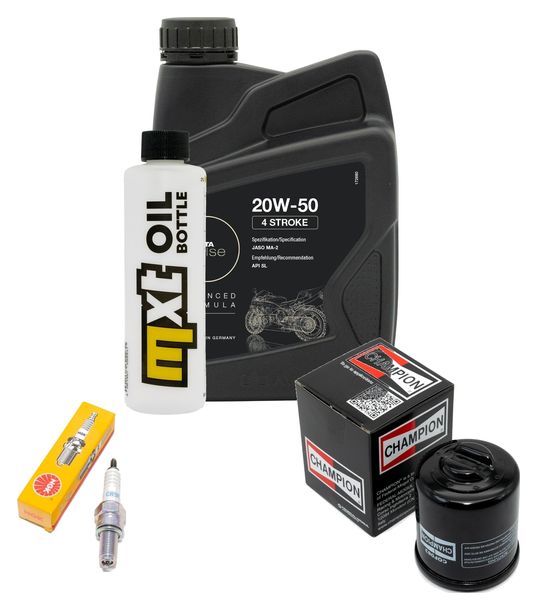 Inspektionspaket 1L 20W-50 + Ölfilter + 1x Zündkerze für Piaggio Sfera 125 ccm