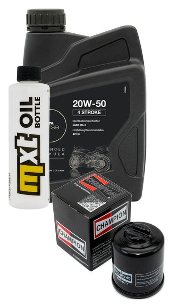 Inspektionspaket 1L 20W-50 + Ölfilter + 1x Zündkerze für Piaggio Sfera 125 ccm