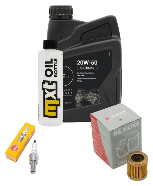 Inspektionspaket 1L 20W-50 + Ölfilter + 1x Zündkerze für Piaggio Sfera 125 ccm