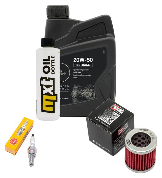 Inspektionspaket 1L 20W-50 + Ölfilter + 1x Zündkerze für Piaggio Sfera 125 ccm