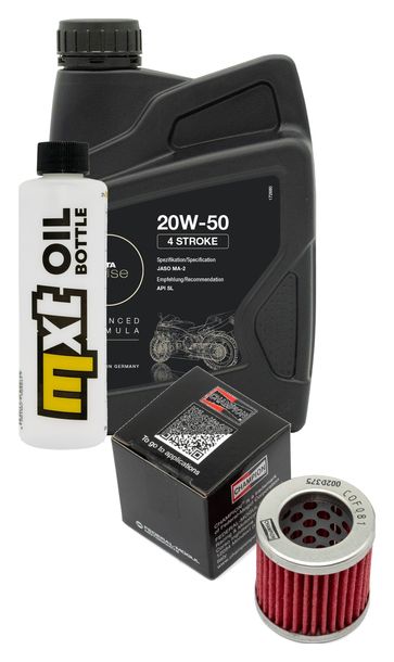 Inspektionspaket 1L 20W-50 + Ölfilter + 1x Zündkerze für Piaggio Sfera 125 ccm