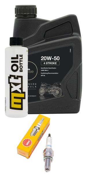 Inspektionspaket 1L 20W-50 + Ölfilter + 1x Zündkerze für Piaggio Sfera 125 ccm