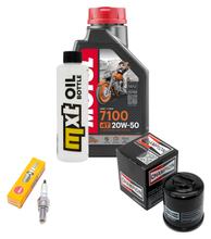Pacote de Inspeção 1L 20W-50 + Filtro de Óleo + 1x Vela de Ignição para Piaggio Sfera 125 ccm