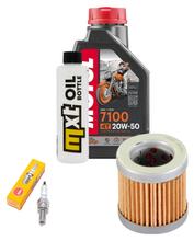 Pacote de Inspeção 1L 20W-50 + Filtro de Óleo + 1x Vela de Ignição para Piaggio Sfera 125 ccm