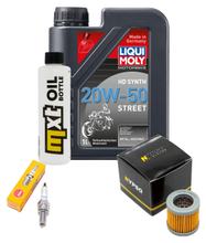 Pacchetto di ispezione 1L 20W-50 + filtro olio + 1x candela per Piaggio Sfera 125 ccm