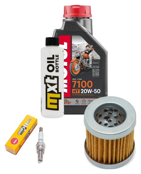Inspektionspaket 1L 20W-50 + Ölfilter + 1x Zündkerze für Vespa ET4 125 ccm