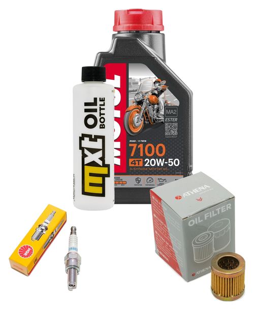 Inspektionspaket 1L 20W-50 + Ölfilter + 1x Zündkerze für Vespa ET4 125 ccm