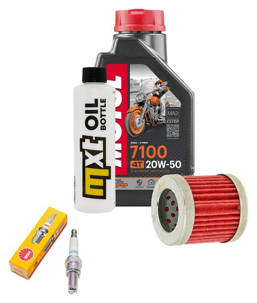Inspektionspaket 1L 20W-50 + Ölfilter + 1x Zündkerze für Vespa ET4 125 ccm