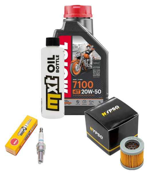 Inspektionspaket 1L 20W-50 + Ölfilter + 1x Zündkerze für Vespa ET4 125 ccm