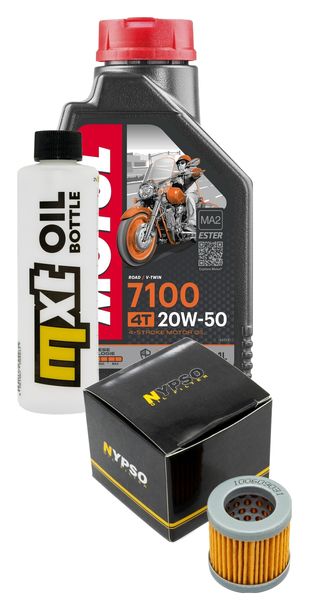 Inspektionspaket 1L 20W-50 + Ölfilter + 1x Zündkerze für Vespa ET4 125 ccm