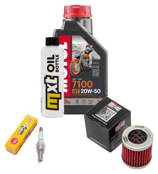 Inspektionspaket 1L 20W-50 + Ölfilter + 1x Zündkerze für Vespa ET4 125 ccm