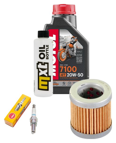 Inspektionspaket 1L 20W-50 + Ölfilter + 1x Zündkerze für Vespa ET4 125 ccm