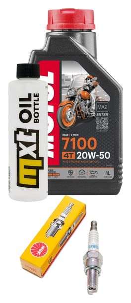 Inspektionspaket 1L 20W-50 + Ölfilter + 1x Zündkerze für Vespa ET4 125 ccm