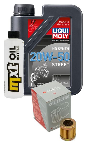 Inspektionspaket 1L 20W-50 + Ölfilter + 1x Zündkerze für Vespa ET4 125 ccm