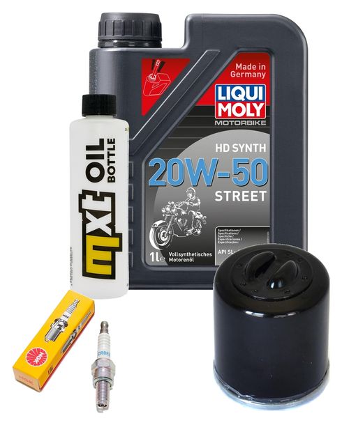 Inspektionspaket 1L 20W-50 + Ölfilter + 1x Zündkerze für Vespa ET4 125 ccm