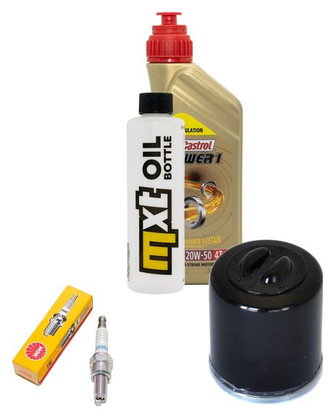 Inspektionspaket 1L 20W-50 + Ölfilter + 1x Zündkerze für Vespa ET4 125 ccm