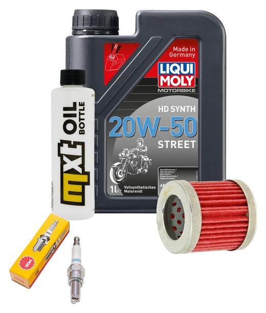 Inspektionspaket 1L 20W-50 + Ölfilter + 1x Zündkerze für Vespa ET4 125 ccm