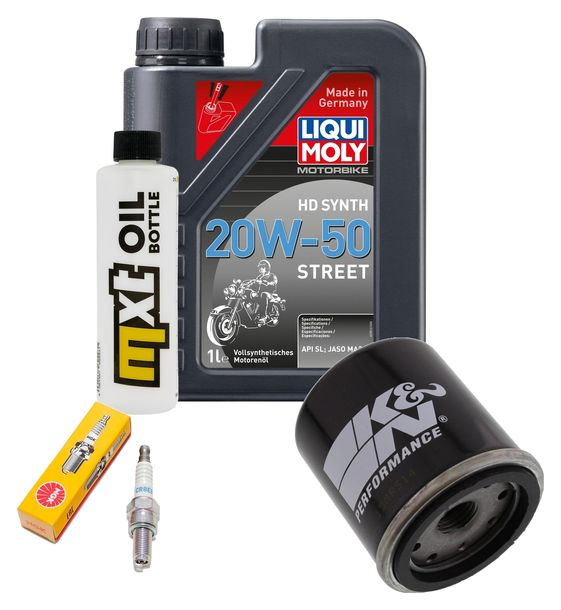 Inspektionspaket 1L 20W-50 + Ölfilter + 1x Zündkerze für Vespa ET4 125 ccm