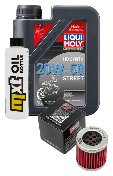 Inspektionspaket 1L 20W-50 + Ölfilter + 1x Zündkerze für Vespa ET4 125 ccm