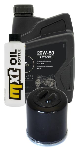 Inspektionspaket 1L 20W-50 + Ölfilter + 1x Zündkerze für Vespa ET4 125 ccm