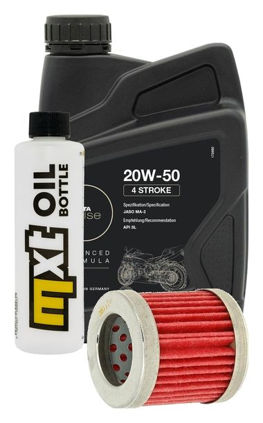 Inspektionspaket 1L 20W-50 + Ölfilter + 1x Zündkerze für Vespa ET4 125 ccm