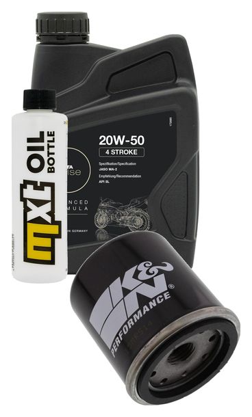 Inspektionspaket 1L 20W-50 + Ölfilter + 1x Zündkerze für Vespa ET4 125 ccm
