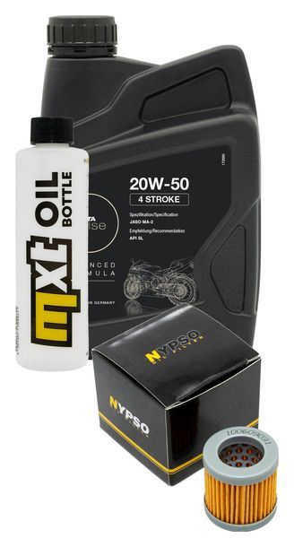 Inspektionspaket 1L 20W-50 + Ölfilter + 1x Zündkerze für Vespa ET4 125 ccm