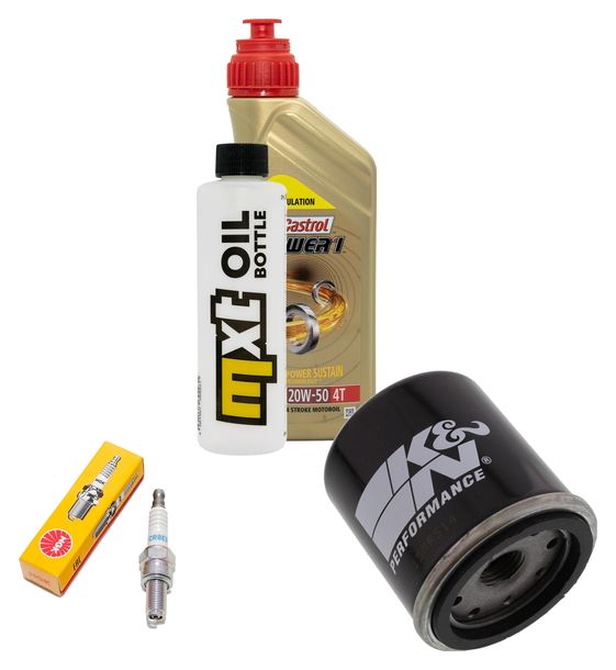 Inspektionspaket 1L 20W-50 + Ölfilter + 1x Zündkerze für Vespa ET4 125 ccm