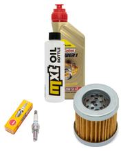 Inspekční balíček 1L 20W-50 + olejový filtr + 1x zapalovací svíčka pro Vespa ET4 125 ccm