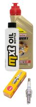 Pacote de Inspeção 1L 20W-50 + Filtro de Óleo + 1x Vela de Ignição para Vespa ET4 125 ccm